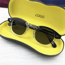 Load image into Gallery viewer, Johnny Depp Sunglasses Men Driving Shade Polarized Sun Glasses Woman Acetate Glasses Frame Brand Vintage Goggles With Box