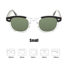 Load image into Gallery viewer, Johnny Depp Sunglasses Men Woman Brand vintage Acetate Frame Top quality Driving Polarized Sunglasses Green Lens With Box SQ17
