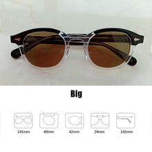 Load image into Gallery viewer, Johnny Depp Sunglasses Men Women  Brand Polarized Sun Glasses Handmade Acetate Vintage Lemtosh Eyeglasses Top Quality