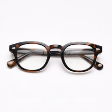 Load image into Gallery viewer, Johnny Depp glasses men&#39;s anti-blue light computer goggles round transparent optical women&#39;s brand design TR90 retro frame