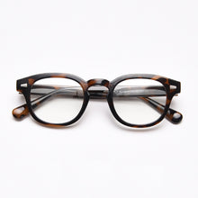 Load image into Gallery viewer, Johnny Depp glasses men&#39;s anti-blue light computer goggles round transparent optical women&#39;s brand design TR90 retro frame