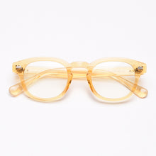 Load image into Gallery viewer, Johnny Depp glasses men&#39;s anti-blue light computer goggles round transparent optical women&#39;s brand design TR90 retro frame