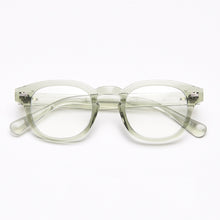 Load image into Gallery viewer, Johnny Depp glasses men&#39;s anti-blue light computer goggles round transparent optical women&#39;s brand design TR90 retro frame