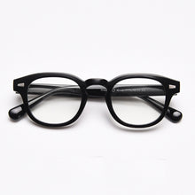 Load image into Gallery viewer, Johnny Depp glasses men&#39;s anti-blue light computer goggles round transparent optical women&#39;s brand design TR90 retro frame