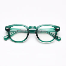 Load image into Gallery viewer, Johnny Depp glasses men&#39;s anti-blue light computer goggles round transparent optical women&#39;s brand design TR90 retro frame