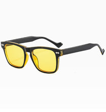 Load image into Gallery viewer, Johnny Depp rectangle Rivet sunglasses women men 2023 red blue yellow leopard wayfaring sun glasses retro oculos de sol feminino