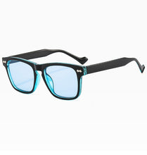 Load image into Gallery viewer, Johnny Depp rectangle Rivet sunglasses women men 2023 red blue yellow leopard wayfaring sun glasses retro oculos de sol feminino