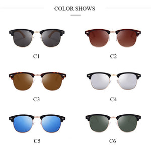 Jsooyan Polarized Sunglasses Men Wooden Bamboo Frame Driving Sun Glasses Retro Round Shades Googles Pilot Mirror Lens Eyewear