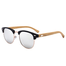 Load image into Gallery viewer, Jsooyan Polarized Sunglasses Men Wooden Bamboo Frame Driving Sun Glasses Retro Round Shades Googles Pilot Mirror Lens Eyewear