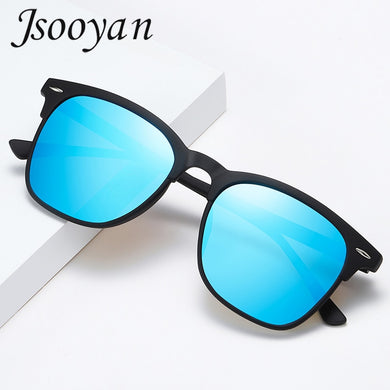 Jsooyan Vintage Polarized Sunglasses For Men Retro Square Drivers Mirror Eyeglasses 2023 Male UV 400 Original Sun Glasses