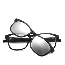 Load image into Gallery viewer, KANDREA 2023 1+5 clip Tr90 Square Women Sunglasses Magnetic Clip Dual Purpose Eyeglasses Men Eyewear Driving Sun Glasses