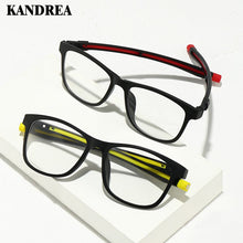 Load image into Gallery viewer, KANDREA 2023 1+5 clip Tr90 Square Women Sunglasses Magnetic Clip Dual Purpose Eyeglasses Men Eyewear Driving Sun Glasses
