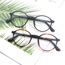 Load image into Gallery viewer, KANDREA 2023 Retro Round Ultem Glasses Frame Vintage Women Eyeglasses Frames Clear Lens Flat Eyewear Optical Men Goggles