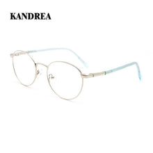 Load image into Gallery viewer, KANDREA 2022 Summer  Round Metal Glasses Frame Women Myopia Optical Eyeglasses Frames Reading Prescription Eyewear for Unisex