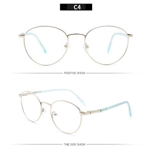 KANDREA 2022 Summer  Round Metal Glasses Frame Women Myopia Optical Eyeglasses Frames Reading Prescription Eyewear for Unisex