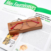 Load image into Gallery viewer, 2022 Fashion Vintage Retro Metal Frame Clear Lens Glasses Frame Polygon Women Eyewear Oversized Square Female Eyeglasses
