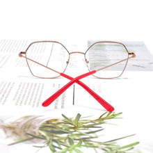 Load image into Gallery viewer, 2022 Fashion Vintage Retro Metal Frame Clear Lens Glasses Frame Polygon Women Eyewear Oversized Square Female Eyeglasses
