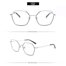 Load image into Gallery viewer, 2022 Fashion Vintage Retro Metal Frame Clear Lens Glasses Frame Polygon Women Eyewear Oversized Square Female Eyeglasses