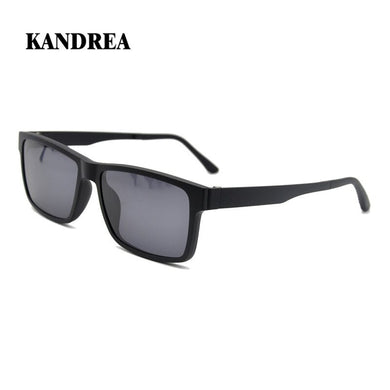 KANDREA Dual Purpose Clip Magnetic Sunglasses Polarized UV Lens Frame Men Women Sport Sun Glasses Camping Driving Clip Eyewear