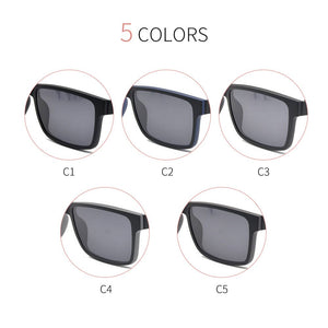 KANDREA Dual Purpose Clip Magnetic Sunglasses Polarized UV Lens Frame Men Women Sport Sun Glasses Camping Driving Clip Eyewear