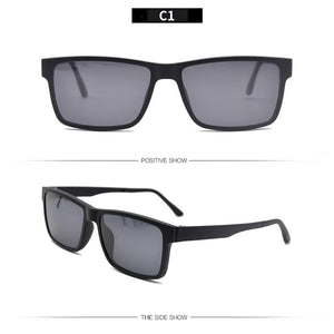 KANDREA Dual Purpose Clip Magnetic Sunglasses Polarized UV Lens Frame Men Women Sport Sun Glasses Camping Driving Clip Eyewear
