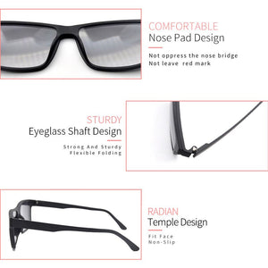 KANDREA Dual Purpose Clip Magnetic Sunglasses Polarized UV Lens Frame Men Women Sport Sun Glasses Camping Driving Clip Eyewear