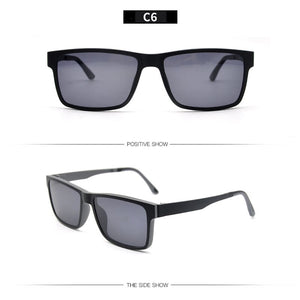 KANDREA Dual Purpose Clip Magnetic Sunglasses Polarized UV Lens Frame Men Women Sport Sun Glasses Camping Driving Clip Eyewear