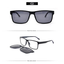 Load image into Gallery viewer, KANDREA Dual Purpose Clip Magnetic Sunglasses Polarized UV Lens Frame Men Women Sport Sun Glasses Camping Driving Clip Eyewear
