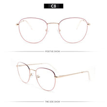 Carica l&#39;immagine nel visualizzatore di Gallery, KANDREA Metal Round Reading Glasses for Women&amp;Men Clear Lens Spectacles Female Optical Eyewear Unisex Eyeglasses Frame