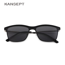Load image into Gallery viewer, KANSEPT 2 In 1 Magnet Polarized Clip On Glasses Frame Men Metal Optical Myopia Prescription Eyeglasses Frame