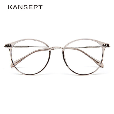 KANSEPT Acetate Glasses Frame Women Round Prescription Eyeglasses Ultralight Myopia Circle Eye Glasses Frame 90045