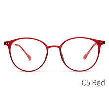 Load image into Gallery viewer, KANSEPT Acetate Glasses Frame Women Round Prescription Eyeglasses Ultralight Myopia Circle Eye Glasses Frame 90045