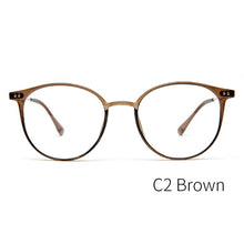 Load image into Gallery viewer, KANSEPT Acetate Glasses Frame Women Round Prescription Eyeglasses Ultralight Myopia Circle Eye Glasses Frame 90045