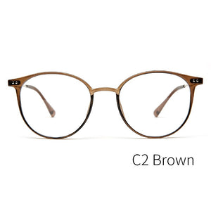 KANSEPT Acetate Glasses Frame Women Round Prescription Eyeglasses Ultralight Myopia Circle Eye Glasses Frame 90045