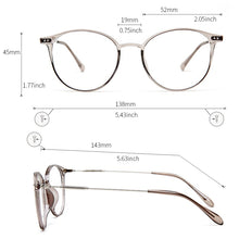 Load image into Gallery viewer, KANSEPT Acetate Glasses Frame Women Round Prescription Eyeglasses Ultralight Myopia Circle Eye Glasses Frame 90045