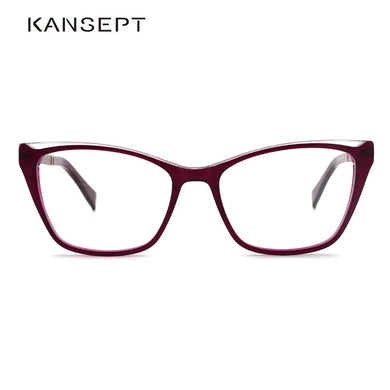 KANSEPT Acetate Women Glasses Frame Optical Myopia Prescription Eyeglasses Frame Popular Brand Design for Women MG6045