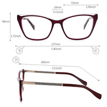 Load image into Gallery viewer, KANSEPT Acetate Women Glasses Frame Optical Myopia Prescription Eyeglasses Frame Popular Brand Design for Women MG6045