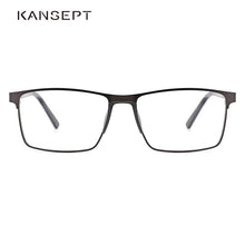 Load image into Gallery viewer, KANSEPT DESIGN Men Stainless Steel Glasses Frame Business Style Male Square Classic Eye Myopia Prescription Eyeglasses TP9056