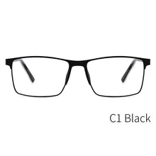 Load image into Gallery viewer, KANSEPT DESIGN Men Stainless Steel Glasses Frame Business Style Male Square Classic Eye Myopia Prescription Eyeglasses TP9056
