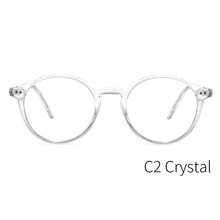 Load image into Gallery viewer, KANSEPT Glasses Frame Women/Men  Computer Optical Myopia Circle Eyeglasses Frame for Narrow Face CP1007