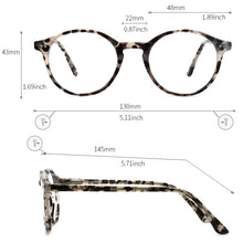 Load image into Gallery viewer, KANSEPT Glasses Frame Women/Men  Computer Optical Myopia Circle Eyeglasses Frame for Narrow Face CP1007