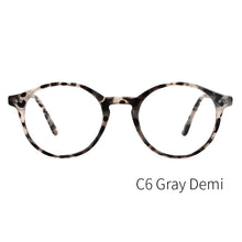 Load image into Gallery viewer, KANSEPT Glasses Frame Women/Men  Computer Optical Myopia Circle Eyeglasses Frame for Narrow Face CP1007