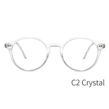 Load image into Gallery viewer, KANSEPT Glasses Frame Women/Men  Computer Optical Myopia Circle Eyeglasses Frame for Narrow Face CP1007
