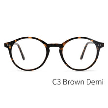 Load image into Gallery viewer, KANSEPT Glasses Frame Women/Men  Computer Optical Myopia Circle Eyeglasses Frame for Narrow Face CP1007