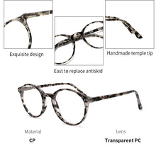 Load image into Gallery viewer, KANSEPT Glasses Frame Women/Men  Computer Optical Myopia Circle Eyeglasses Frame for Narrow Face CP1007