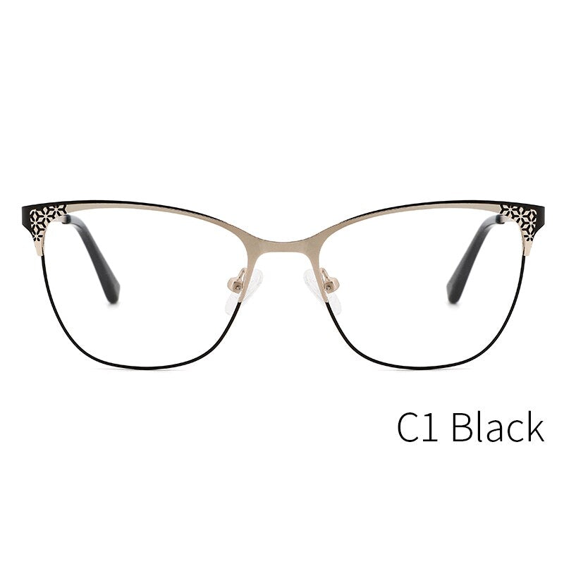 KANSEPT Metal Eye Glasses Frame Women Stylish Eyeglasses Retro Brand Designer Optical Prescription Glasses Spectacle