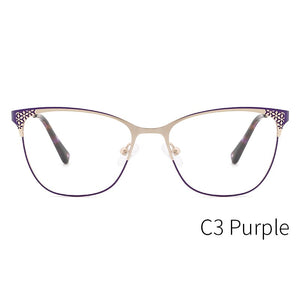 KANSEPT Metal Eye Glasses Frame Women Stylish Eyeglasses Retro Brand Designer Optical Prescription Glasses Spectacle