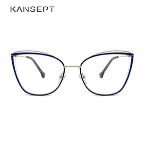 Metal Glasses Frame Women Cat Eye Myopia Computer Eyeglasses Frame  Lady Stylish Eyewear High Quality MS3535