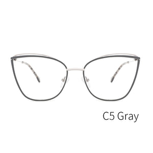 Metal Glasses Frame Women Cat Eye Myopia Computer Eyeglasses Frame  Lady Stylish Eyewear High Quality MS3535