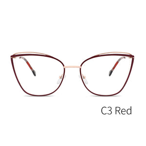 Metal Glasses Frame Women Cat Eye Myopia Computer Eyeglasses Frame  Lady Stylish Eyewear High Quality MS3535